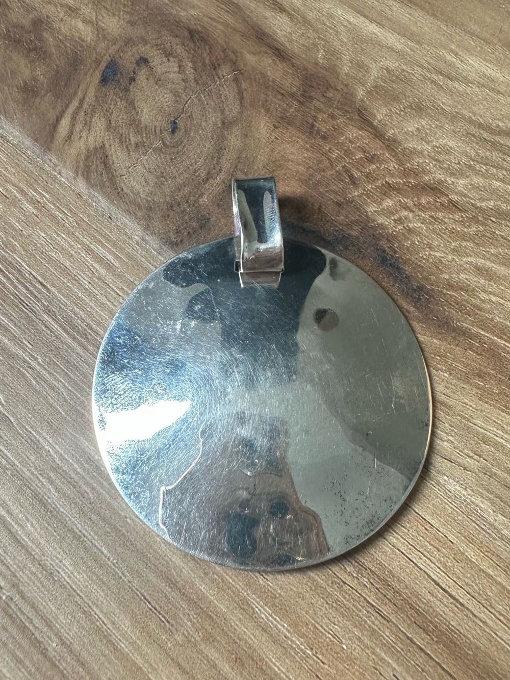 RLM Sterling silver Round Pendant Necklace